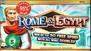 95% Rome & Egypt slot machine, an old WMS G+ game