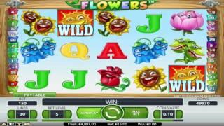 Free Flowers Slot by NetEnt Video Preview | HEX