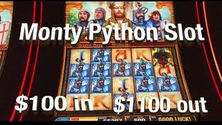 BIG WINS - Monty Python Slot Machine - turning $100 into $1,100!
