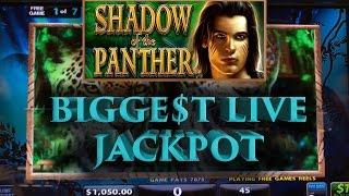 • Biggest Jackpot • While Playing Live • | Shadow Of The Panther •