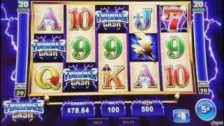 Thunder Cash Slot Machine MAX BET Bonus Won ! Nice Game | Live Slot Machine Play