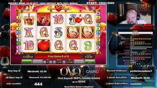 Queen Of Hearts Slot Gives Big Win!!