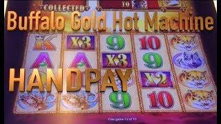 HANDPAY!  Buffalo Gold Slot Machine - great run on a hot machine