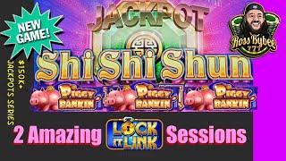Lock It Link Double JACKPOT Sessions! Piggy Bankin & Shi Shi Shun Choctaw Casino