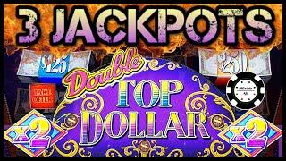 •HIGH LIMIT Double Top Dollar •(3) HANDPAY JACKPOTS $50 MAX BET SPINS •3 Reel Slot Machine Casino