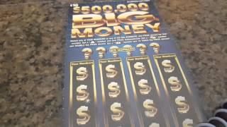 BIG $3,250 WINNER LAST NIGHT! $500,000 BIG MONEY SCRATCH OFF FROM ILLINOIS LOTTERY