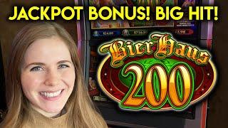 Jackpot Bonus! Bier Haus 200 Slot Machine! BIG HIT!