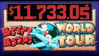 Bally - $1 Betty Boop's World Tour Slot Bonus MAX BET WINS