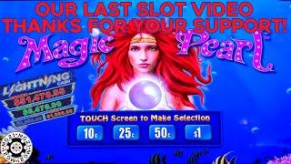 High Limit Lighting Link Magic Pearl HANDPAY JACKPOT Our Final Slot Machine Video Mohegan Sun Casino