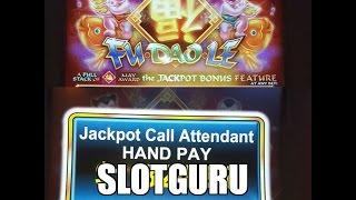 LIVE! Fu Dao Le JACKPOT HANDPAY Bonus Round & 2 Good Fortunes Slot Machine Free Spins