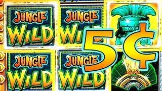 5¢ Jungle Wild Slot Machine Bonus Rounds WMS Slot Machine