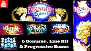 ( First Attempt ) Bally - Dragon Spin : All Feature Bonuses