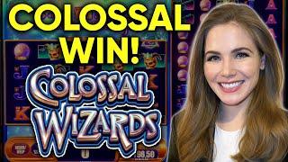 HUGE HIT! Colossal Wizards Slot Machine!! BONUS!!