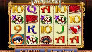 PAMPLONA Video Slot Casino Game with a FREE SPIN BONUS