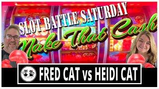 SLOT BATTLE SATURDAY! WHO MAKES THE CASH AND WINS THE BATTLE?