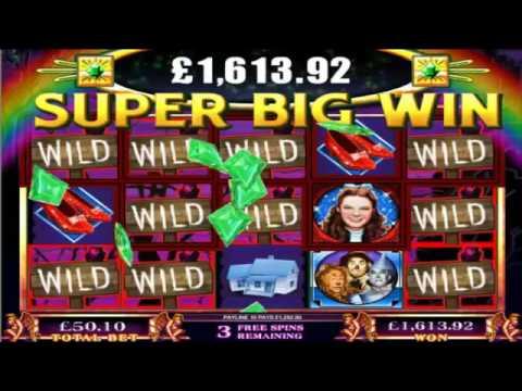 £28,415.05 WIN ON THE WIZARD OF OZ™ ONLINE SLOT AT JACKPOT PARTY®