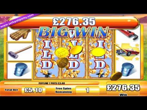 £1,388 Mega Big Win (261x Stake) on Gusher™ SLOT GAME AT JACKPOT PARTY®