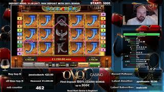 LAST SPIN!! MAX BET!! BIG WIN FROM BOOK OF RA DELUXE!!