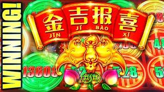 WINNING! RISING BETS ON RISING FORTUNES ★ Slots ★️ JIN JI BAO XI Slot Machine (SG)