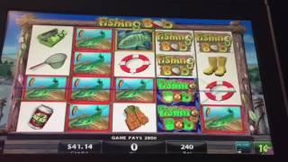 Fishing Bob Slot Machine Progressive & Line Hits Lucky Eagle Casino