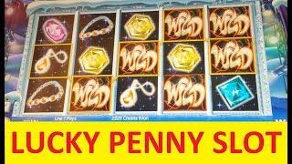 • LIVE PLAY! $200 DOUBLE or NOTHING! Lucky Penny Bright Diamonds HIGH LIMIT Slot Machine - NICKELS