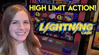 High Limit Rollercoaster Ride! Lightning Cash Slot Machine!