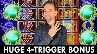 ⋆ Slots ⋆ HUGE 4-Trigger Bonus on Eastern Dragon Slot Machine