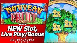 Noveau Fruit - New Slot, Live Play and 3 Bonuses