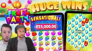 New Fruity Slots Streamers Start With MAX Win! Twitch Highlights!