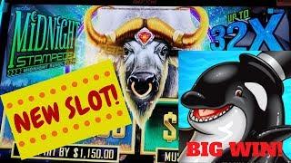 Whales of Cash Bonus WIN * New Midnight Stampede Slot Machine Bonus