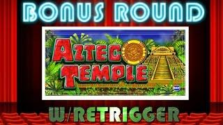 •AZTEC TEMPLE•BONUS RETRIGGER•BY IGT SLOT