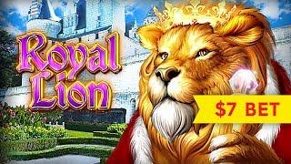 Royal Lion Slot - GREAT SESSION & Bonus - $7 Max Bet!