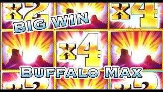BUFFALO MAX: BIG WIN, RETRIGGERS (max bet)