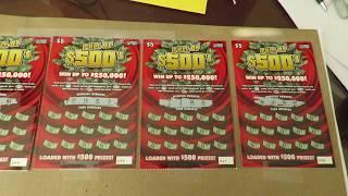 FOUR Lottery Tickets - Full of $500s