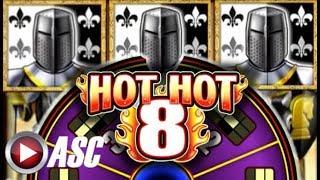 •BIG WIN! HOT HOT 8!• ALL 8 GAMES UNLOCKED!! BLACK KNIGHT & JUNGLE WILD (WMS) | Slot Machine Bonus