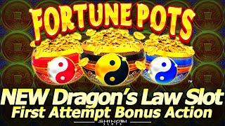Dragon's Law Fortune Pots Slot Machine - Playing Next to @barbaraplayinslots  1st Attempt Bonuses!