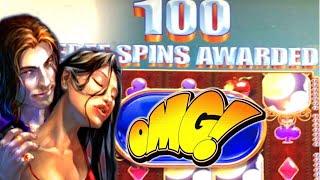 100 FREE SPINS! * VAMPIRE'S CURSE? * EMBRACE THE BIG WINS • Paylines Slot Channel