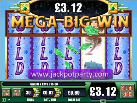 £190.00 MEGA BIG WIN (316 X STAKE) ON WIZARD OF OZ™ ONLINE SLOT AT JACKPOT PARTY®
