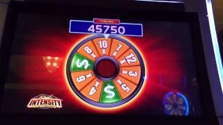 WMS Reel Intensity Katarina Slot Machine HUGE Wheel Spin Bonus