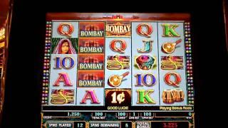 Bombay slot machine bonus win