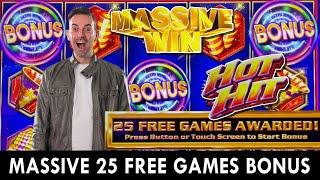 MASSIVE HOT HIT BONUS ⋆ Slots ⋆ 25 FREE GAMES!