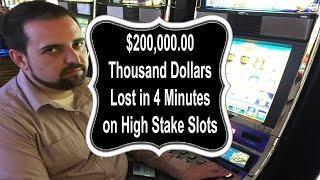 •$200,000 Thousand Dollars Lost on High Stakes Video Slot NO Jackpot Handpay IGT, Aristocrat, WMS • 