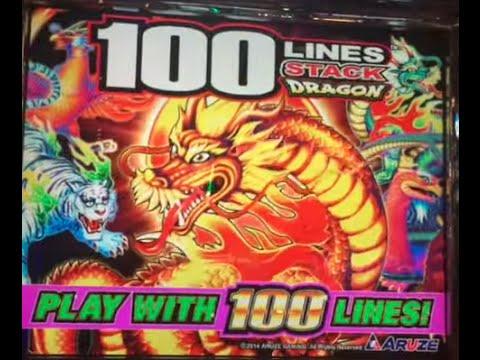 New Game == 100 Lines Stack Dragon== Max Bet Bonus ** SLOT LOVER **