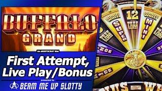 Buffalo Grand Slot - First Attempt, Live Play and 2 Bonuses