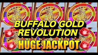 HUGE JACKPOT HANDPAY: BUFFALO GOLD REVOLUTION SLOT