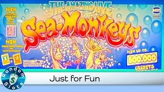The Amazing Live Sea Monkeys Slot Machine Bonus