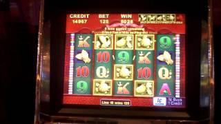 Slot machine bonus win on Good Fortune with retrigger at Parx Casino.