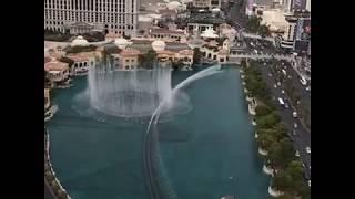 Amazing Evening Video of the Bellagio Fountains Las Vegas Strip