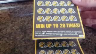 NEW! WISCONSIN LOTTERY $10 GREEN BAY PACKERS SCRATCH OFF TICKETS, TOP PRIZE IS $45,000