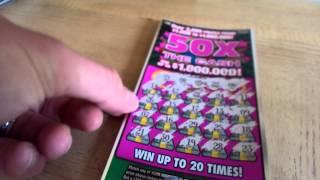 MICHIGAN LOTTERY $10 50X THE CASH SCRATCH OFF TICKETS. WIN $2 MILLION FREE THIS WEEK!